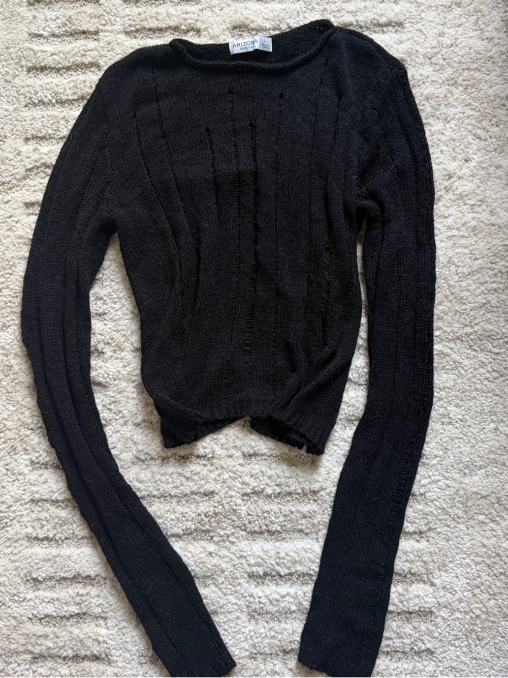 Black Long-Sleeve Sweater
